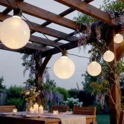 Ghirlanda luminosa da giardino collegabile 10 LED (4,5 m) Garden fiesta Bianco caldo