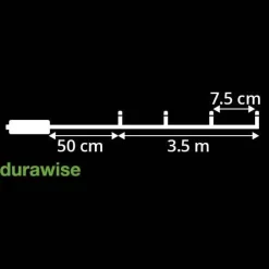 Ghirlanda luminosa Durawise 3,50 m Bianco freddo 48 LED CN