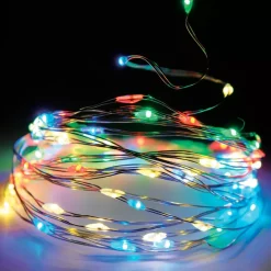 Ghirlanda luminosa Micro LED 5 m Multicolore 100 LED CA a pile