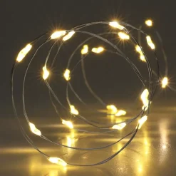 Ghirlanda luminosa Micro LED 4 m Bianco caldo 80 LED Timer CA a pile