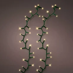Ghirlanda luminosa 11 m 500 LED cavo verde Luxe Bianco caldo Champagne