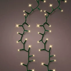 Ghirlanda luminosa 45 m 2000 LED cavo verde Luxe Bianco caldo Champagne