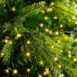 Ghirlanda luminosa 45 m 2000 LED cavo verde Luxe Bianco caldo Champagne