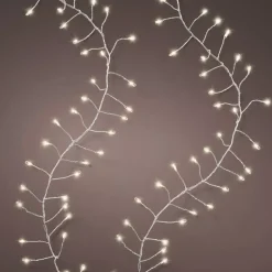 Ghirlanda luminosa 12 m 960 Micro LED cavo argento Luxe Bianco caldo