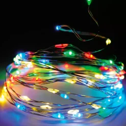Ghirlanda luminosa 32 m 320 Micro LED Filo d'argento Multicolore