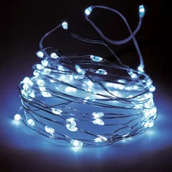 Ghirlanda luminosa 32 m 320 Micro LED Filo d'argento Bianco freddo
