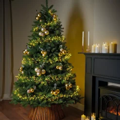 Ghirlanda luminosa 6 m 480 Micro LED cavo oro Luxe bicolore Bianco caldo e freddo