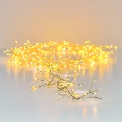 Ghirlanda luminosa 12 m 960 Micro LED cavo oro Luxe bicolore Bianco caldo e freddo