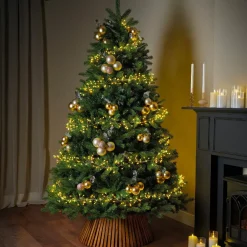 Ghirlanda luminosa 12 m 960 Micro LED cavo oro Luxe bicolore Bianco caldo e freddo