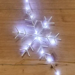 Ghirlanda luminosa 2,25 m 160 micro LED Cristalli di neve Bianco freddo