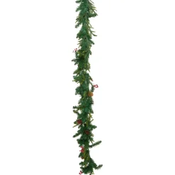 ghirlanda luminosa per albero di Natale a pile (180 cm) Wister con bacche e pigne