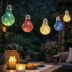 Ghirlanda luminosa solare Flashing 4,5 m - Multicolore 50 LED