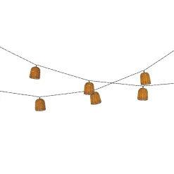 Ghirlanda luminosa solare in resina intrecciata 8 LED (2,10 m) Campagna Naturale