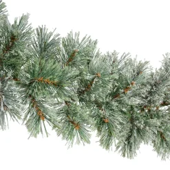 Ghirlanda per albero di Natale (270 - D25 cm) Bromley Verde innevato