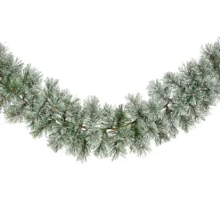 Ghirlanda per albero di Natale (270 - D25 cm) Bromley Verde innevato