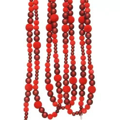 Ghirlanda perle Bianca Rosso