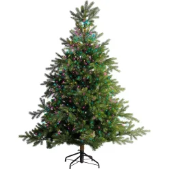 Ghirlanda tenda per albero 1,80 m 408 Micro LED cavo verde Multicolore pastello