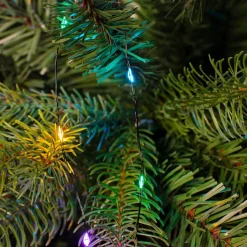 Ghirlanda tenda per albero 1,80 m 408 Micro LED cavo verde Multicolore pastello