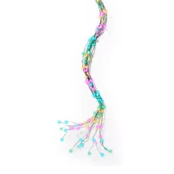 Ghirlanda tenda per albero 1,80 m 408 Micro LED cavo verde Multicolore pastello