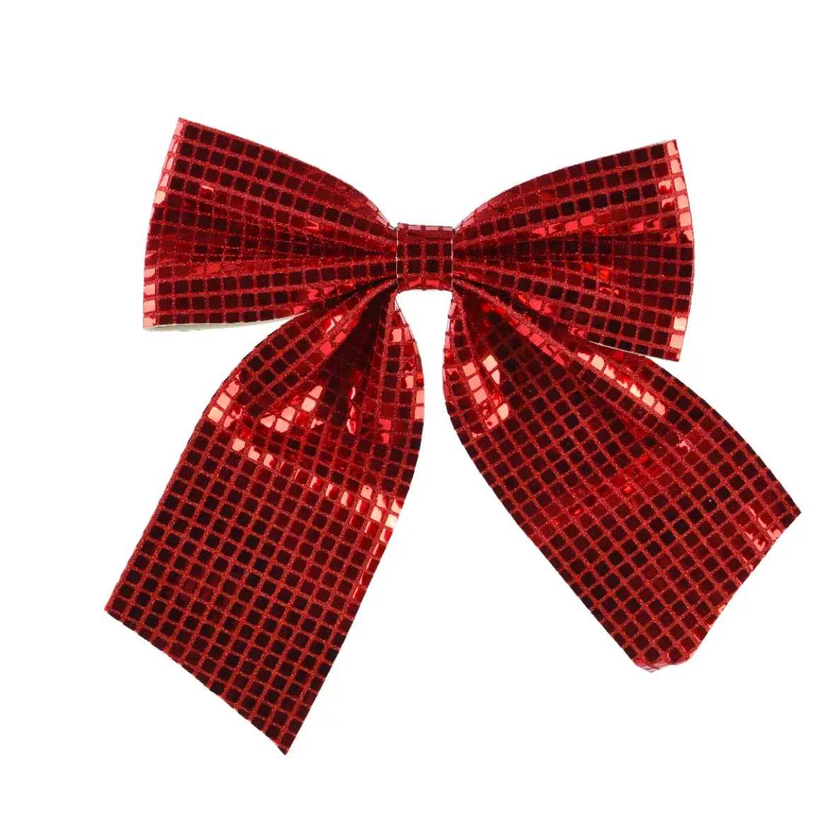 Grande fiocco di Natale (H34 cm) Disco Rosso