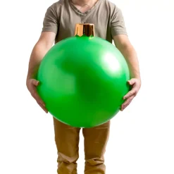 Grande pallina di Natale gonfiabile D45 cm Verde