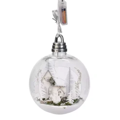 Grande pallina luminosa casetta Bianco caldo
