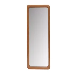 Grande specchio da appoggiare in legno (H173 cm) Delhi Naturale beige