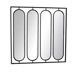 Grande specchio da parete (127 cm) Indio Nero