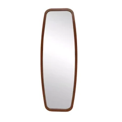 Grande specchio da parete con cornice in legno (170 cm) Amarino Marrone