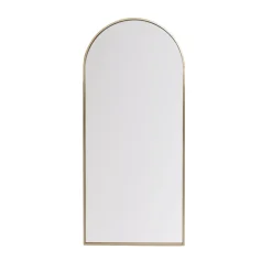 Grande specchio da parete in metallo (Alt 180 cm) Dallas Dorato