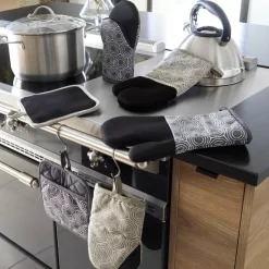 Guanto da cucina ambidestro in cotone (30x18 cm) Alveis Grigio antracite