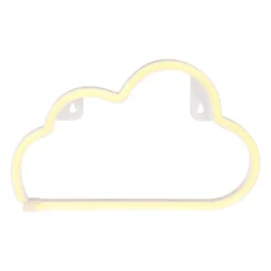 Insegna neon a pile (H18.7 cm) Nuvola Bianco