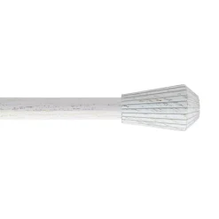 Kit asta tenda estensibile (L210 - L380 cm / D19 mm) Pisa Bianco e Oro