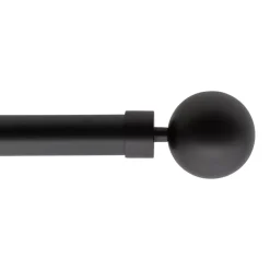 Kit asta tenda estensibile (L160 - L300 cm / D28 mm) Gaïa Nero opaco
