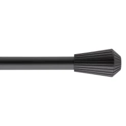 Kit asta tenda estensibile (L210 - L380 cm / D19 mm) Pisa Nero opaco