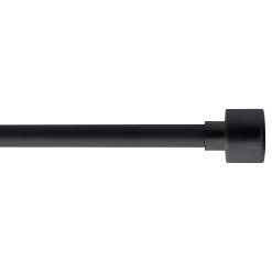 Kit asta tenda estensibile (L210 - L380 cm / D19 mm) Palermo Nero opaco