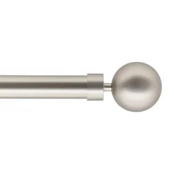 Kit asta tenda estensibile (L160 - L300 cm / D28 mm) Hera Argento