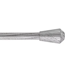 Kit asta tenda estensibile (L210 - L380 cm / D19 mm) Pise Grigio e nero