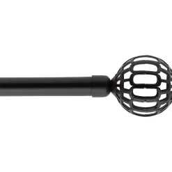 Kit di asta per tenda estensibile (L120 - L210 cm / D19 mm) Facette Nero opaco
