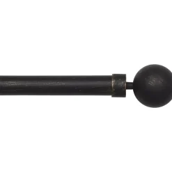 Kit di asta per tenda estensibile (L210 - L380 cm / D28 mm) Gaïa Nero e oro