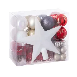 Kit di decorazioni di Natale Aspen Rosso/ Grigio