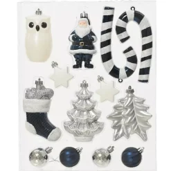 Kit di decorazioni di Natale Manaé Argento