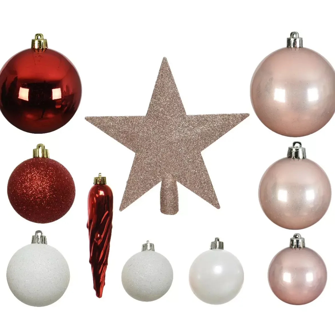 Kit di decorazioni di Natale Novae multi Rosa cipria