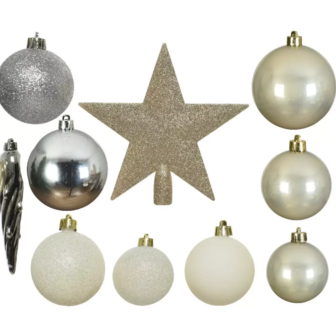 Kit di decorazioni di Natale Novae multi Argento / Bianco Perla