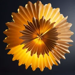 Lampada a sospensione carta Origami (D60 cm) Fiocco Sabbia