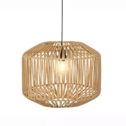 Lampada a sospensione da giardino con 15 LED (D40 cm) Naxos Naturale
