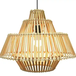 Lampada a sospensione design in bambù (D50 cm) Cabrera Naturale