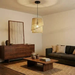 Lampada a sospensione design in bambù (H36 cm) Alicante Naturale