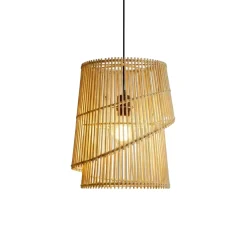 Lampada a sospensione design in bambù (H36 cm) Alicante Naturale