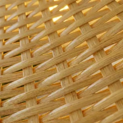 Lampada a sospensione in bambù inrecciato (D60 cm) Calvià Naturale